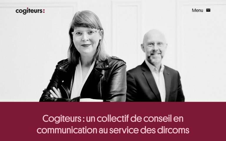 Capture d’écran du site Cogiteurs
