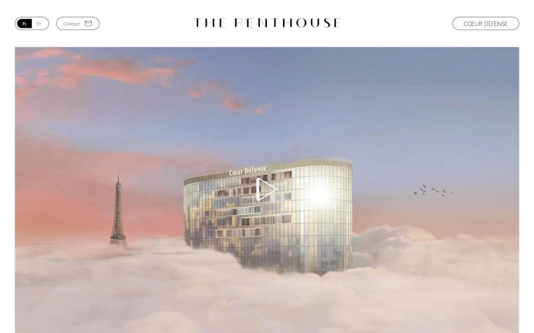 Capture d’écran du site The Penthouse